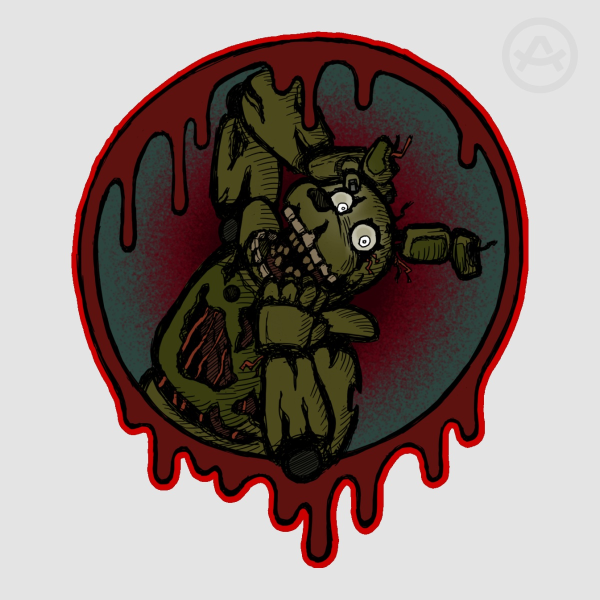 "Springtrap Blooddrip" Sticker