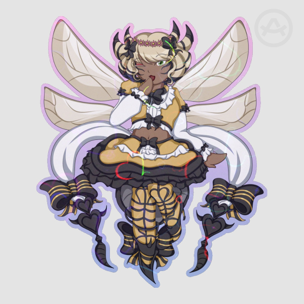 Honey B Lovely Colored Edge Die Cut Stickers