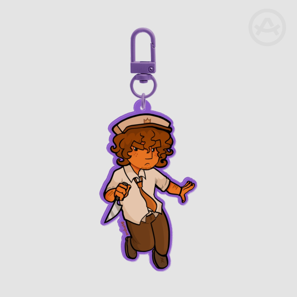 DSAF (Dayshift at Freddy's) Jack Kennedy Keychain🧡🔪