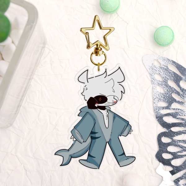 Felix sharky Clear Acrylic Keychains
