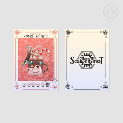 Cozy Christmas 2025: Hot Cocoa Noure OC Trading Photocard
