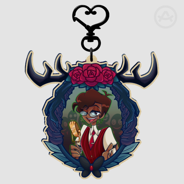 FRAME Alastor [Hazbin Hotel] Wooden Keychain