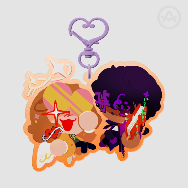 LSDUO! Glitch Duo Acrylic Keychain