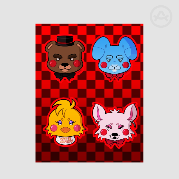 FNAF 2 Sticker Sheet