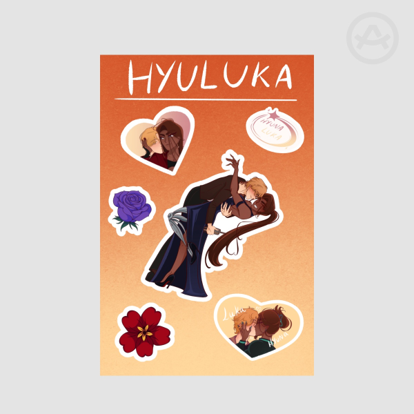Hyuluka Coated Paper Stickers Sheet