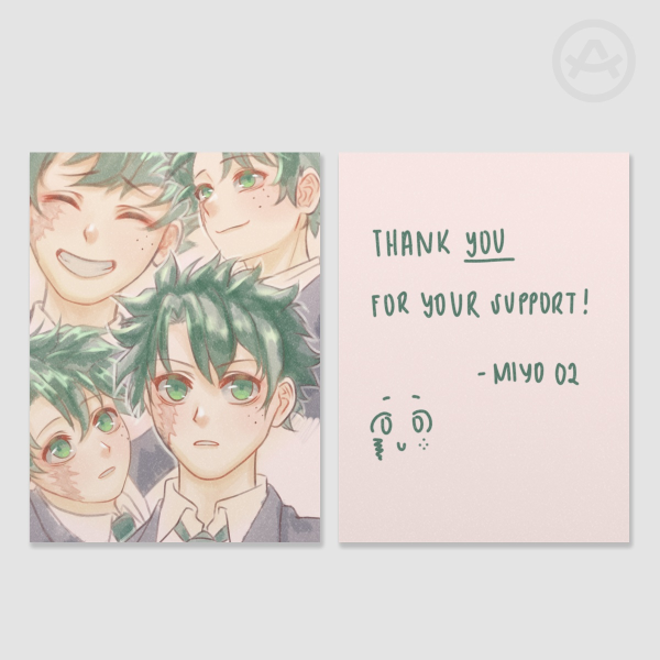 Deku-sensei Photocard 2.99"*4.02"(76mm*102mm)