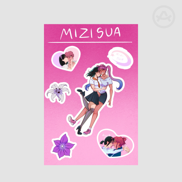 Mizisua Coated Paper Stickers Sheet