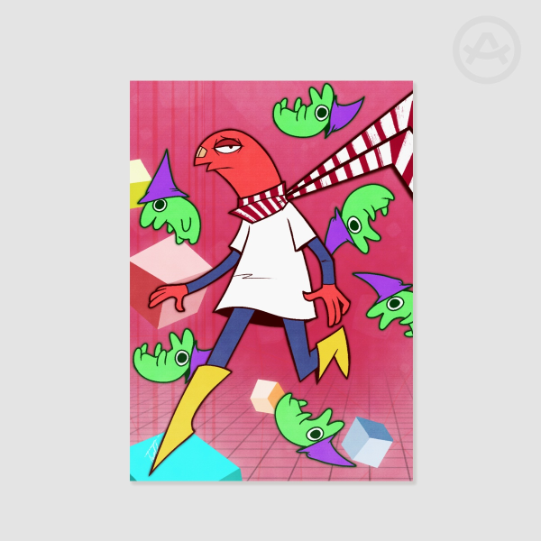 (Smiling Friends): Allan: Smiling World Domination Print