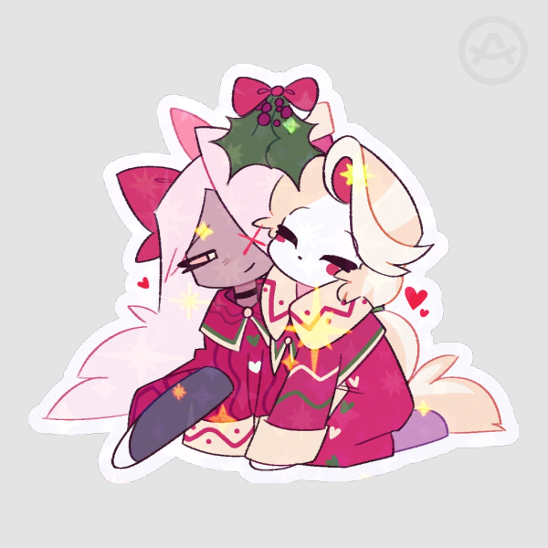 Chaggie Christmas🎀🌈🎄 Stickers