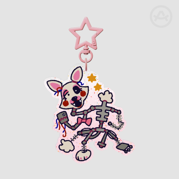 Mangle Glitter Keychain