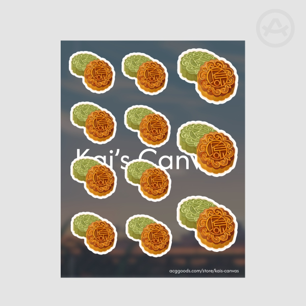 Mooncakes | Matte Stickers Sheet