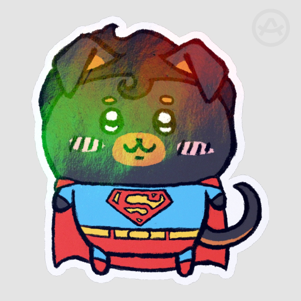 Clark Chiikawa Styled Sticker