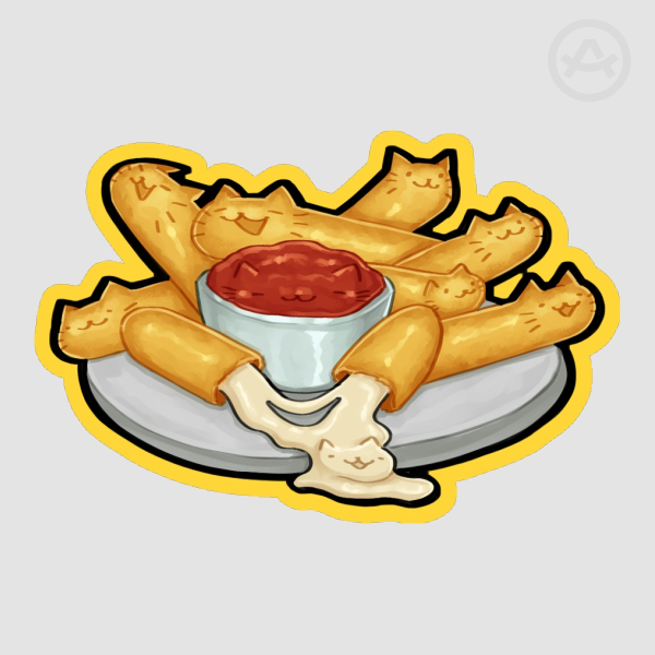 Mozzarella Cats | Stickers