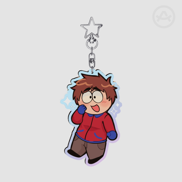 Clyde Donovan Rainbow Acrylic Keychain