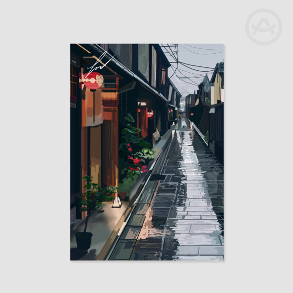 Gloomy Street | A4 Poster Print