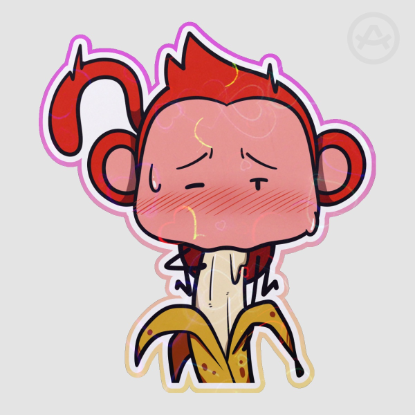 Kami Loves Bananas Sticker