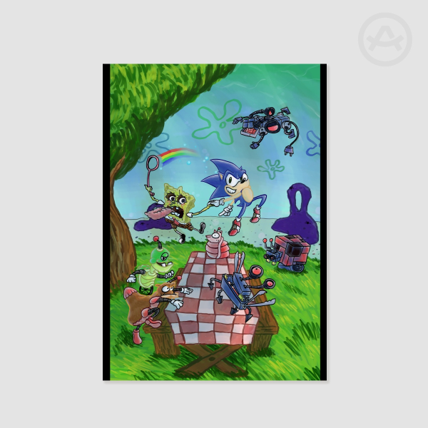 "Aquatic Acquaintances" Poster