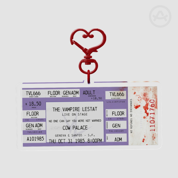 Concert Ticket for The Vampire Lestat - Clear Acrylic Keychain