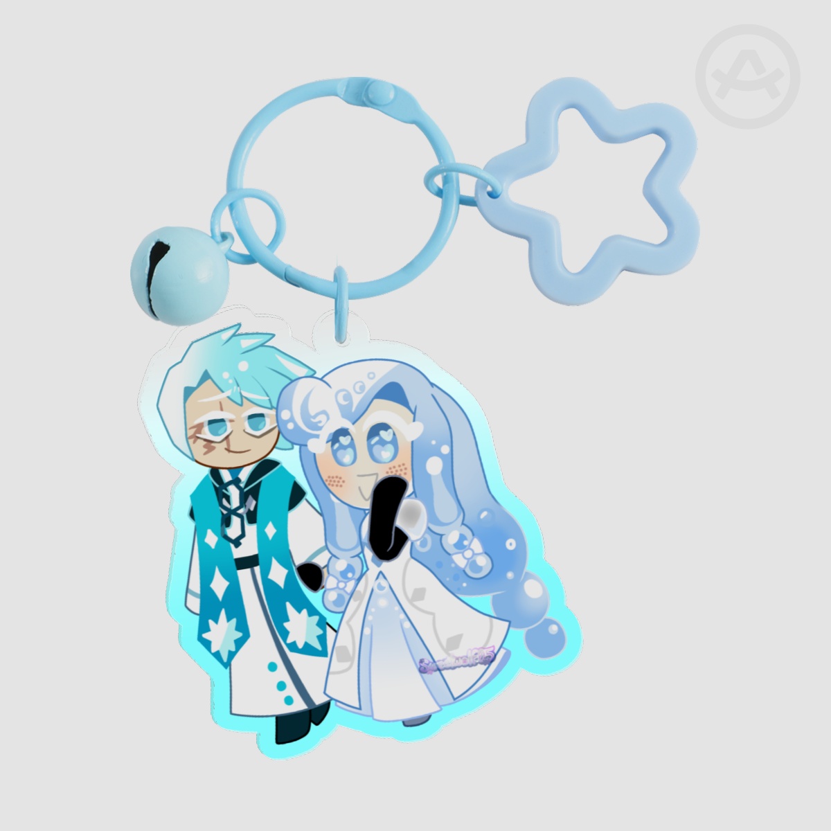 Menthol Cookie x Seltzer Cookie Clear Acrylic Keychains by
