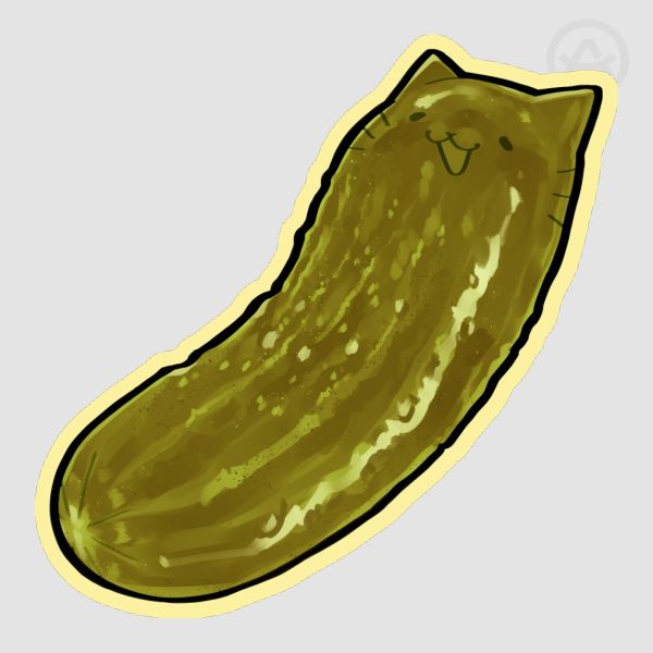 Pickle Cat | Sticker