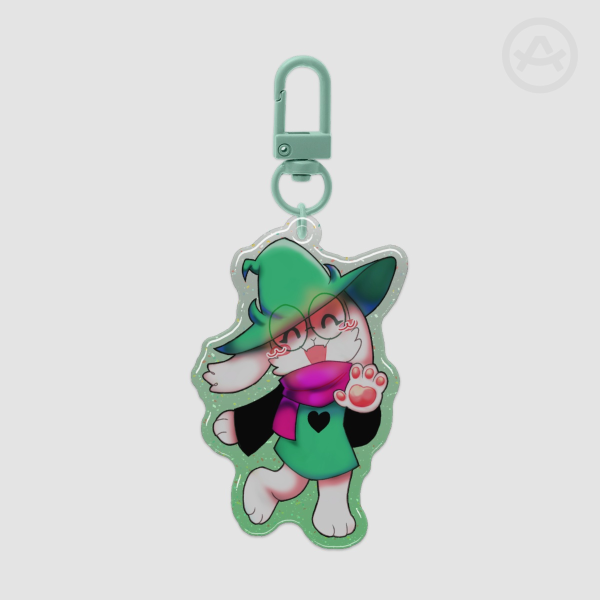 Ralsei Glitter Keychains