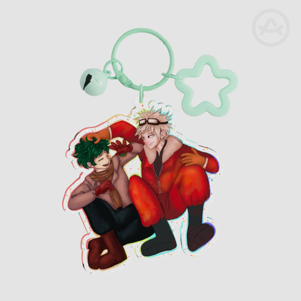 Break Time BKDK Acrylic Glitter Keychain