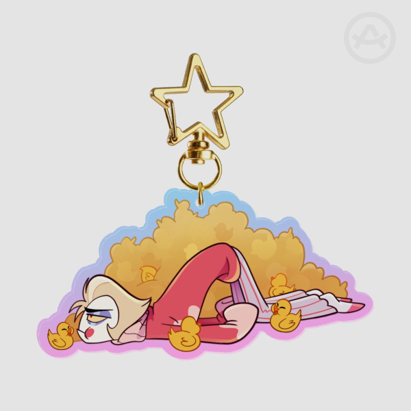 Unproducktive - Clear Acrylic Keychain