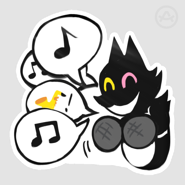 Infodumping Pluey Sticker