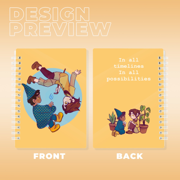 Jayvik childhood friends - PVC Double-side Spiral Notebook