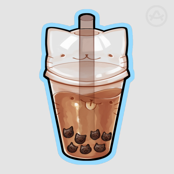 Bubble Tea Cat | Sticker