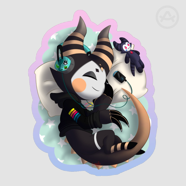 Relaxin' Cashmere Die Cut Sticker