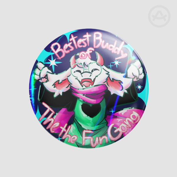 Bestest Buddy of The The Fun Gang Button Pin