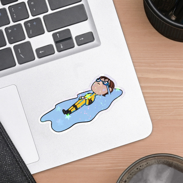 Lay Down & Cry Waterboy Sticker