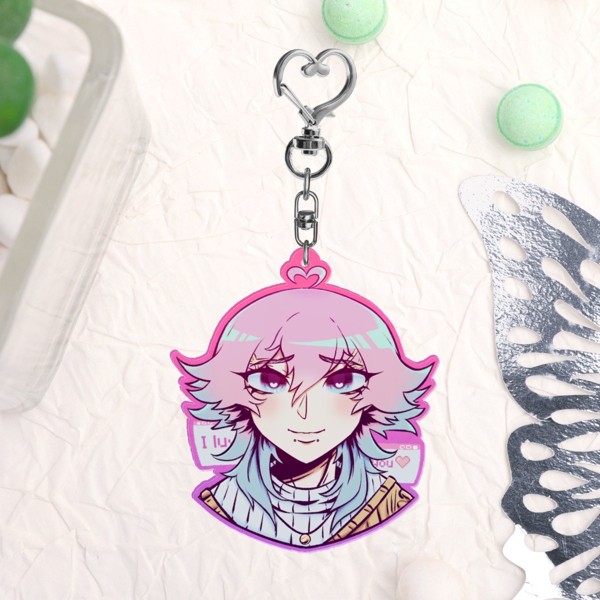 Ren acrylic keychain-14 days with you by Ghoul beans ^_^ - ACGGOODS