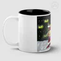 Aliosha & Dylara fighting wolves Mug