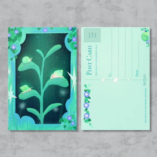 3 Snail Postcards