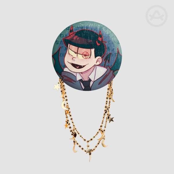 Osomatsu Badge With Chains