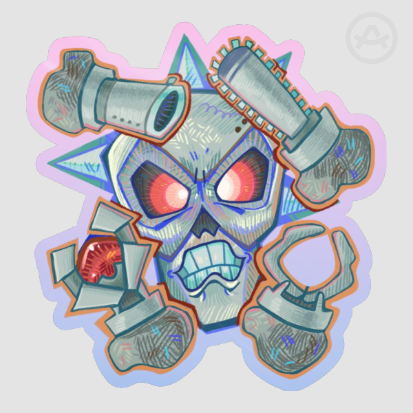 Skeletron Prime Sticker Terraria