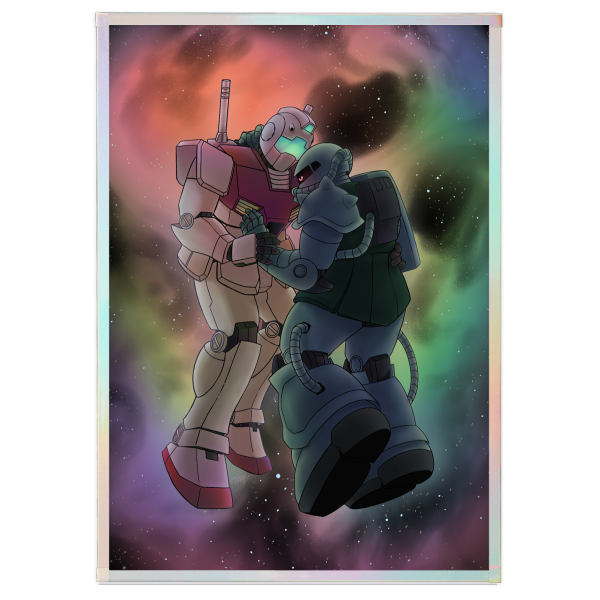 Make Love Not War (In Space) Shikishi