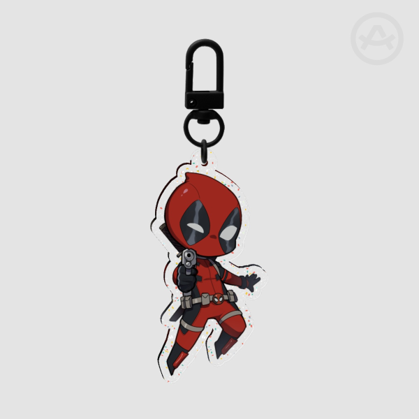 DP "Masked Version" Glitter Acrylic Keychain