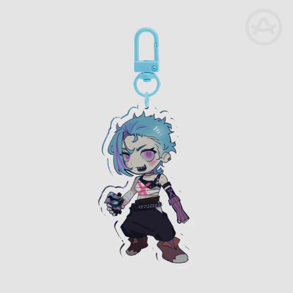 Rebel Heart Jinx Clear Acrylic Keychain