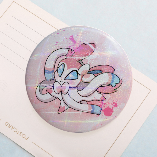 Sylveon Eeveelution Pokemon Button Pin