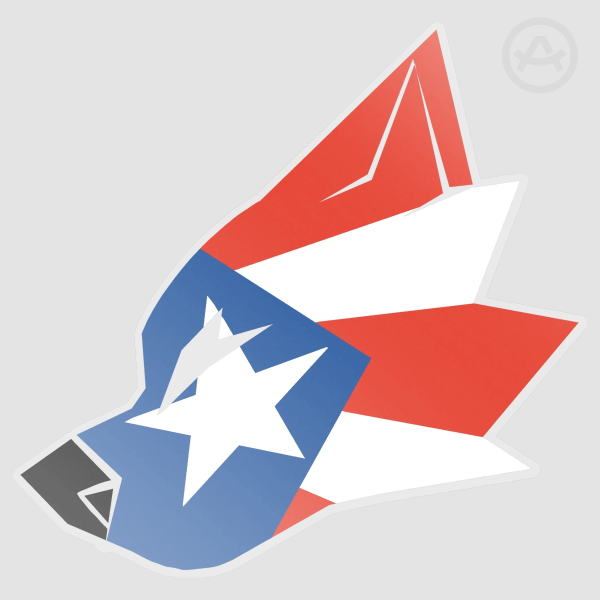 Puerto Rico dog sticker