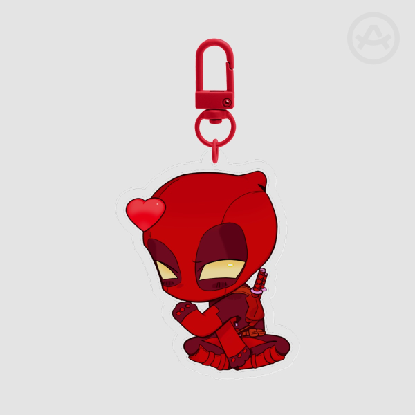 Deadpool Clear Acrylic Keychain