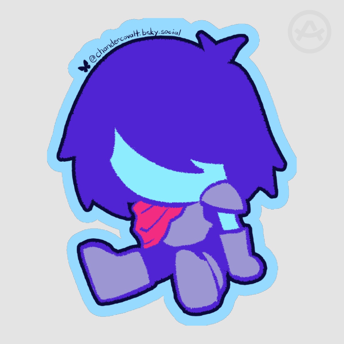 DELTARUNE | Kris [MATTE DIE CUT STICKER]