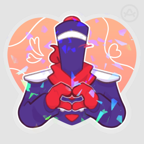 Jongler Heart Sticker