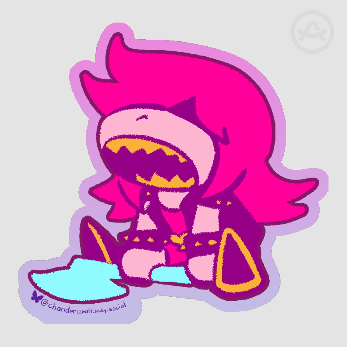 DELTARUNE | Susie [MATTE DIE CUT STICKER]