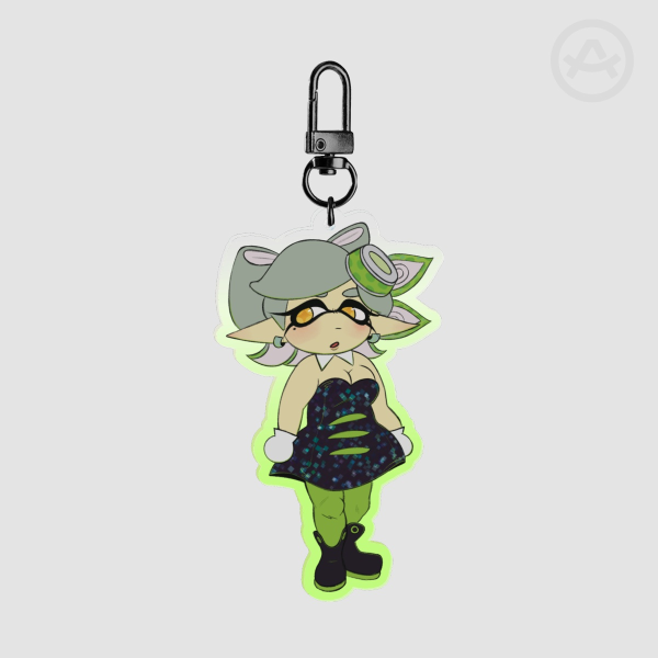Marie Squid Sisters Keychain