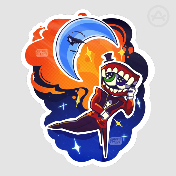 TADC Caine and Moon Sticker