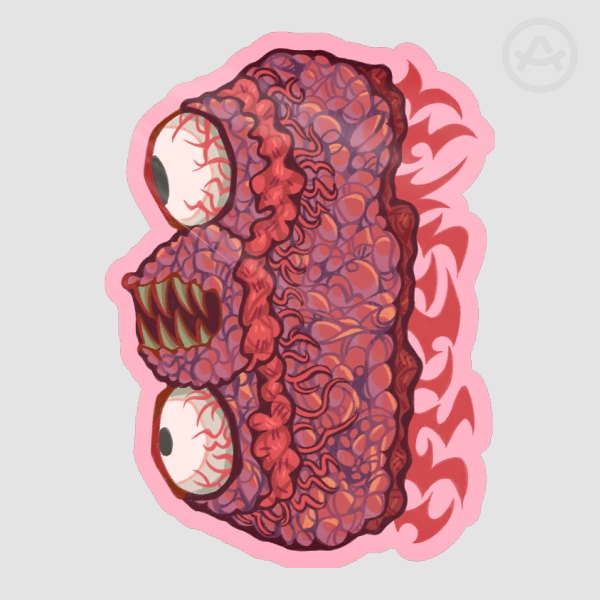 Wall of Flesh Sticker Terraria